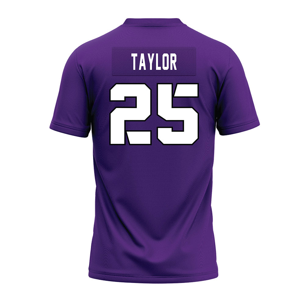 TCU - NCAA Football : Zachary Taylor - Purple Premium Football Jersey-1