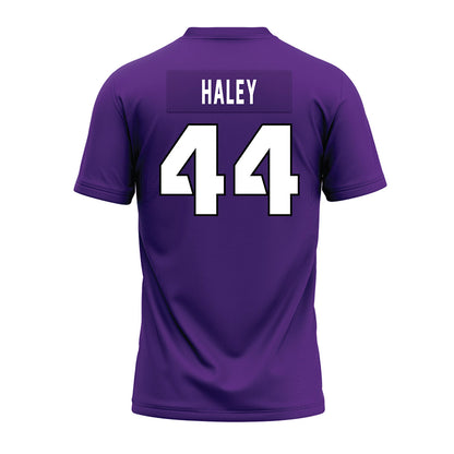 TCU - NCAA Football : Sam Haley - Purple Premium Football Jersey-1