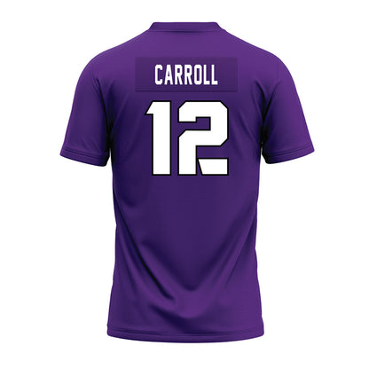 TCU - NCAA Football : Kalen Carroll - Purple Premium Football Jersey-1