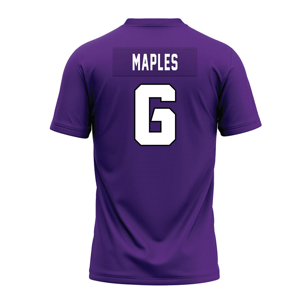 TCU - NCAA Football : Jayden Maples - Purple Premium Football Jersey-1