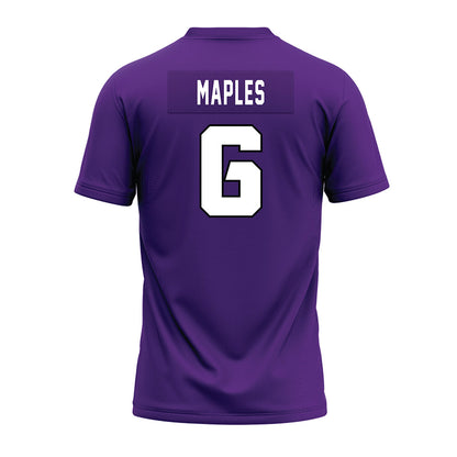 TCU - NCAA Football : Jayden Maples - Purple Premium Football Jersey-1