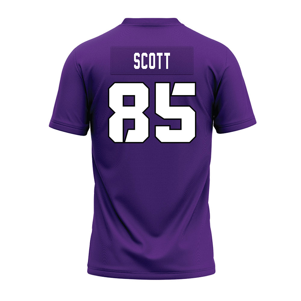 TCU - NCAA Football : James Scott - Purple Premium Football Jersey-1