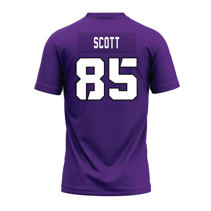 TCU - NCAA Football : James Scott - Purple Premium Football Jersey-1