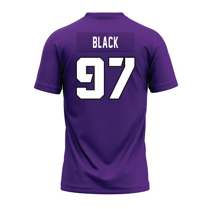 TCU - NCAA Football : Easton Black - Purple Premium Football Jersey-1
