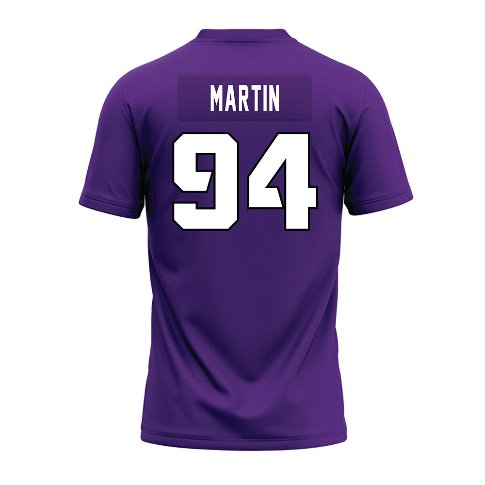 TCU - NCAA Football : Jared Martin - Purple Premium Football Jersey-1