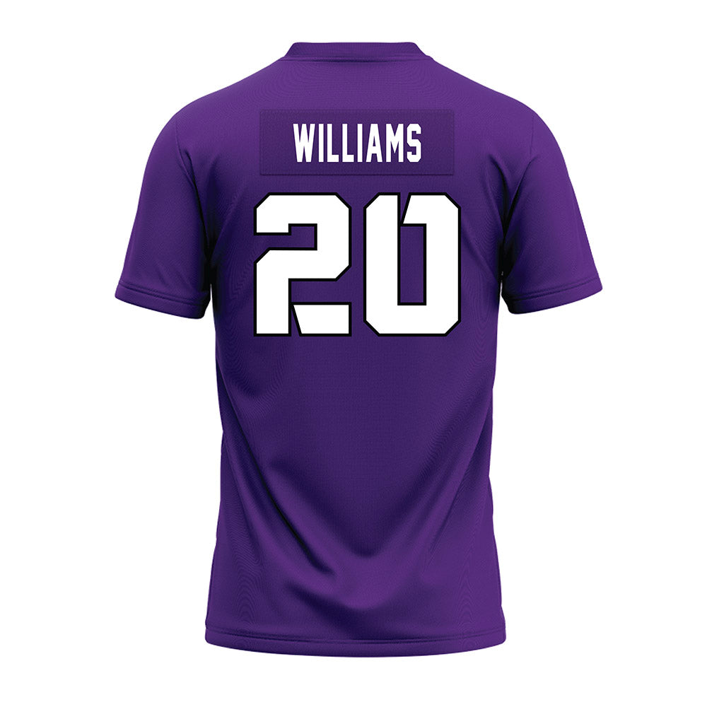 TCU - NCAA Football : Anthony Williams - Purple Premium Football Jersey-1