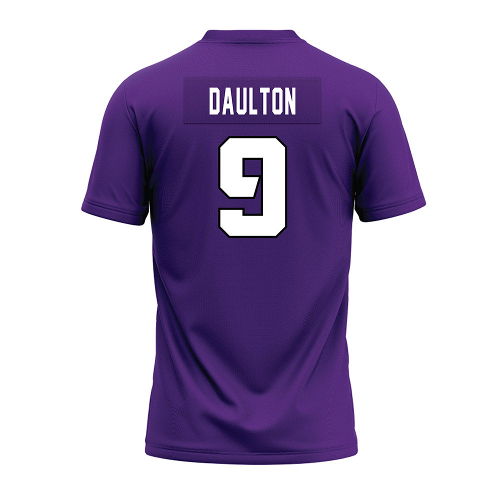 TCU - NCAA Football : Jack Daulton - Purple Premium Football Jersey-1