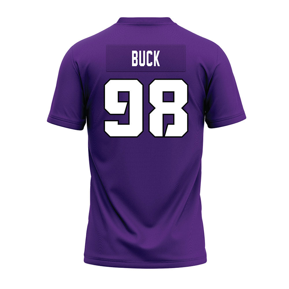 TCU - NCAA Football : Carter Buck - Purple Premium Football Jersey-1