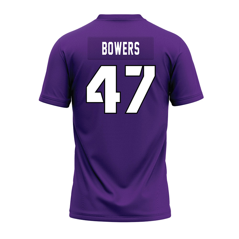 TCU - NCAA Football : Aaron Bowers - Purple Premium Football Jersey-1