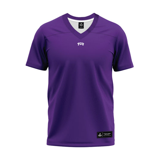 TCU - NCAA Football : Michael Short - Purple Premium Football Jersey-0