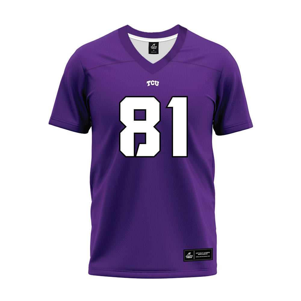 TCU - NCAA Football : Nacari Ashley - Purple Premium Football Jersey-0