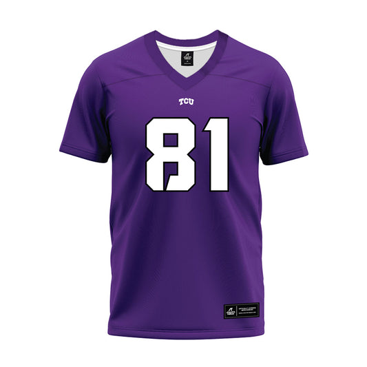TCU - NCAA Football : Nacari Ashley - Purple Premium Football Jersey-0