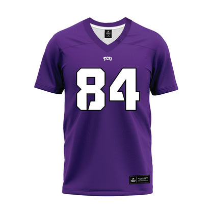 TCU - NCAA Football : Cooper Reid - Purple Premium Football Jersey-0
