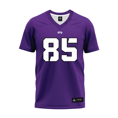 TCU - NCAA Football : James Scott - Purple Premium Football Jersey-0
