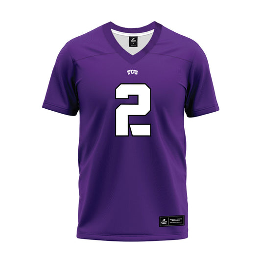 TCU - NCAA Football : Jamel Johnson - Purple Premium Football Jersey-0