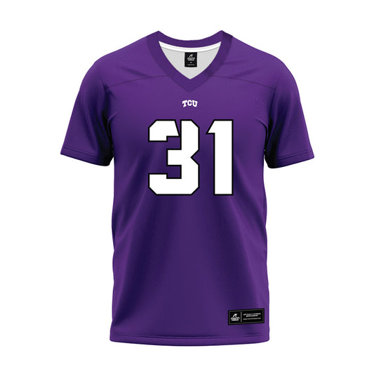 TCU - NCAA Football : Noriel Dominguez - Purple Premium Football Jersey-0