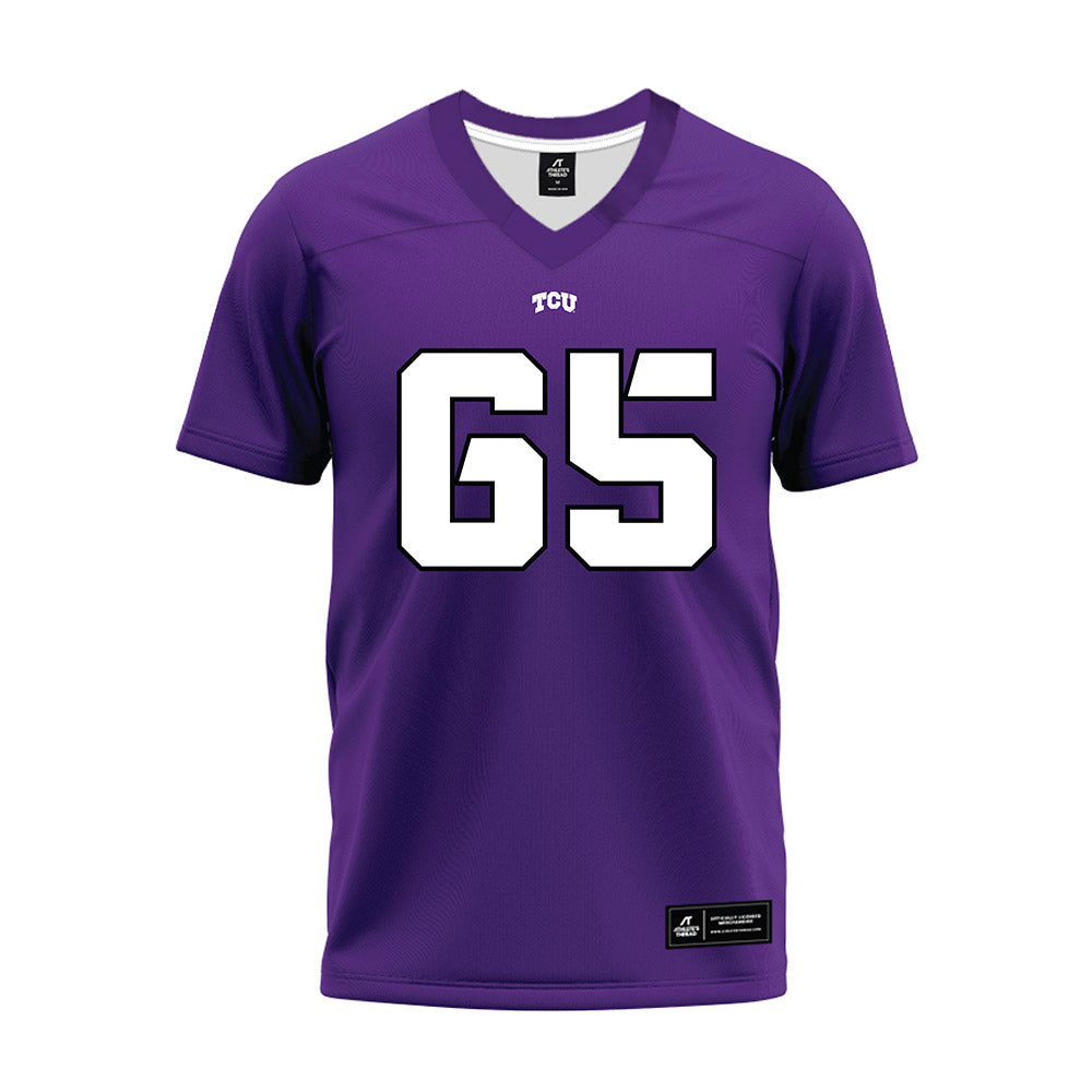 TCU - NCAA Football : Logan Schram - Purple Premium Football Jersey-0