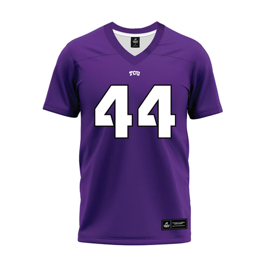 TCU - NCAA Football : Sam Haley - Purple Premium Football Jersey-0