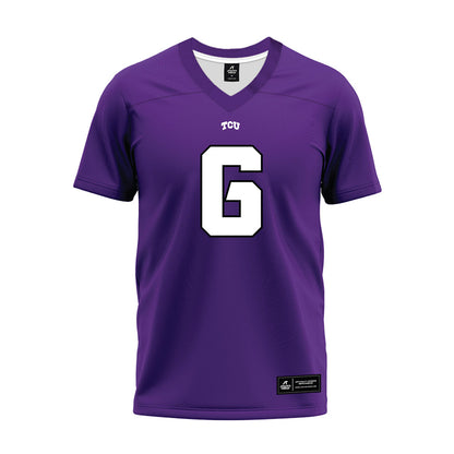 TCU - NCAA Football : Jayden Maples - Purple Premium Football Jersey-0