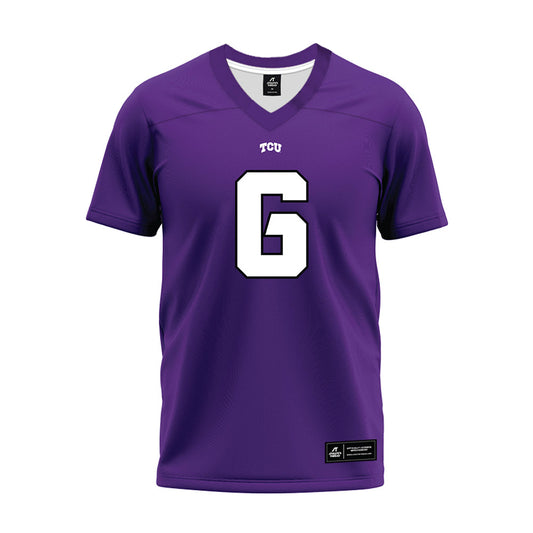 TCU - NCAA Football : Jayden Maples - Purple Premium Football Jersey-0