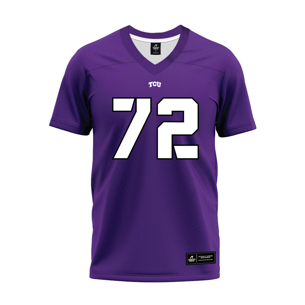 TCU - NCAA Football : Jackson Jones - Purple Premium Football Jersey-0
