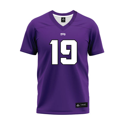 TCU - NCAA Football : Jesse Ford - Purple Premium Football Jersey-0