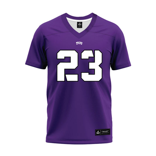 TCU - NCAA Football : Amante Martin - Purple Premium Football Jersey-0