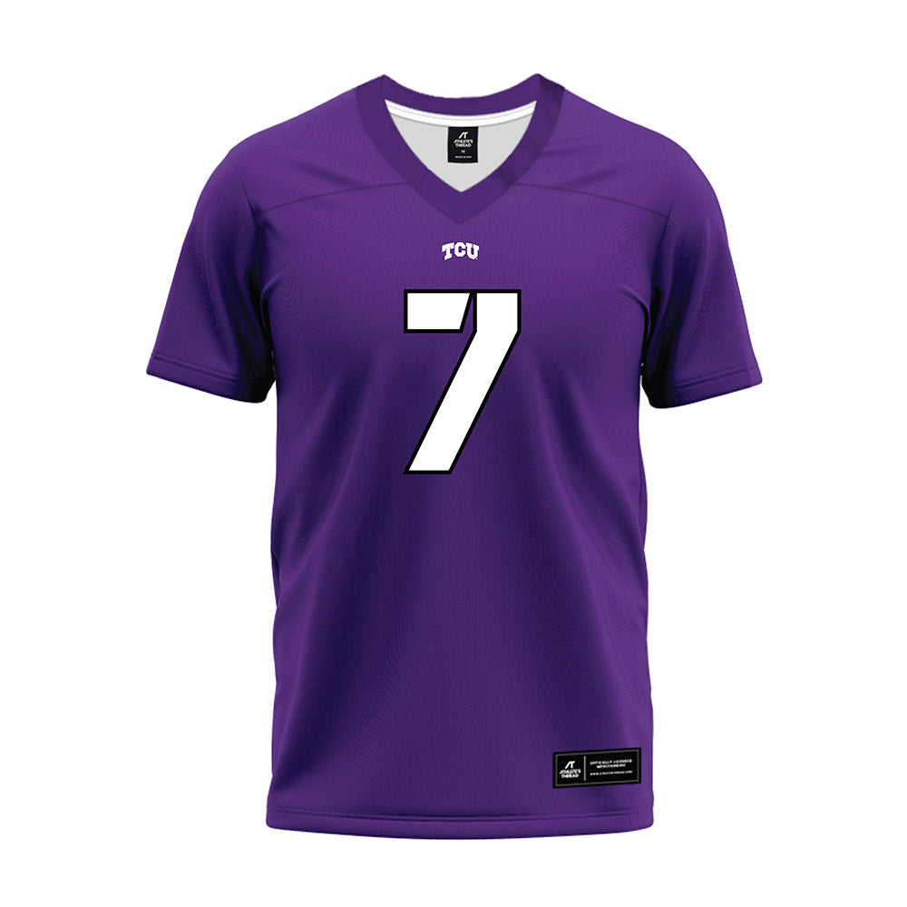 TCU - NCAA Football : Julius Simms - Purple Premium Football Jersey-0
