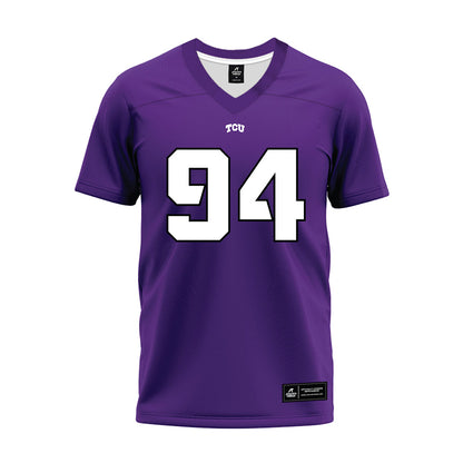 TCU - NCAA Football : Jared Martin - Purple Premium Football Jersey-0