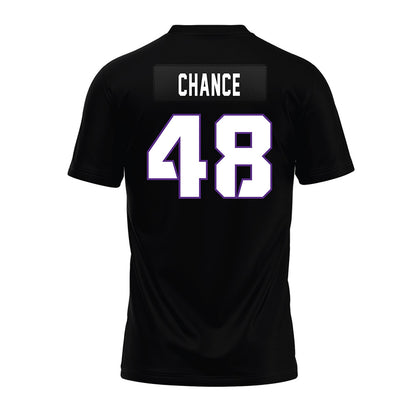 TCU - NCAA Football : John Hoyet Chance - Black Premium Football Jersey-1