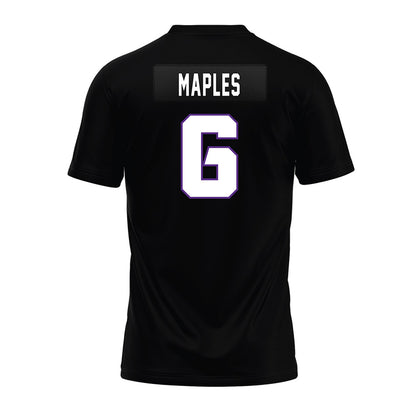 TCU - NCAA Football : Jayden Maples - Black Premium Football Jersey-1