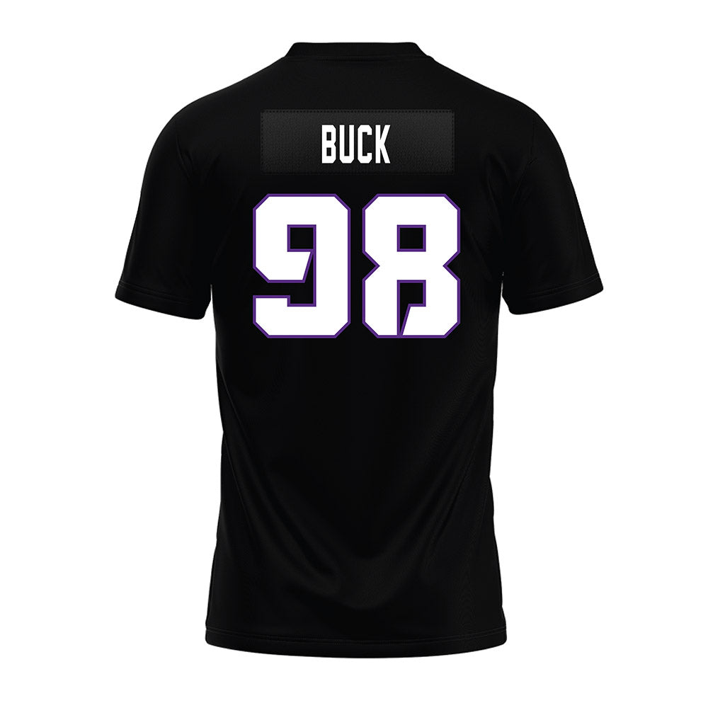 TCU - NCAA Football : Carter Buck - Black Premium Football Jersey-1