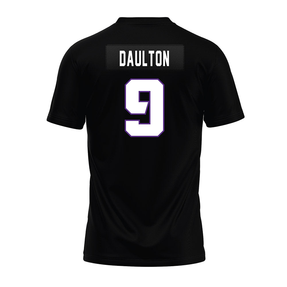 TCU - NCAA Football : Jack Daulton - Black Premium Football Jersey-1