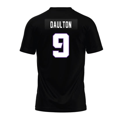TCU - NCAA Football : Jack Daulton - Black Premium Football Jersey-1