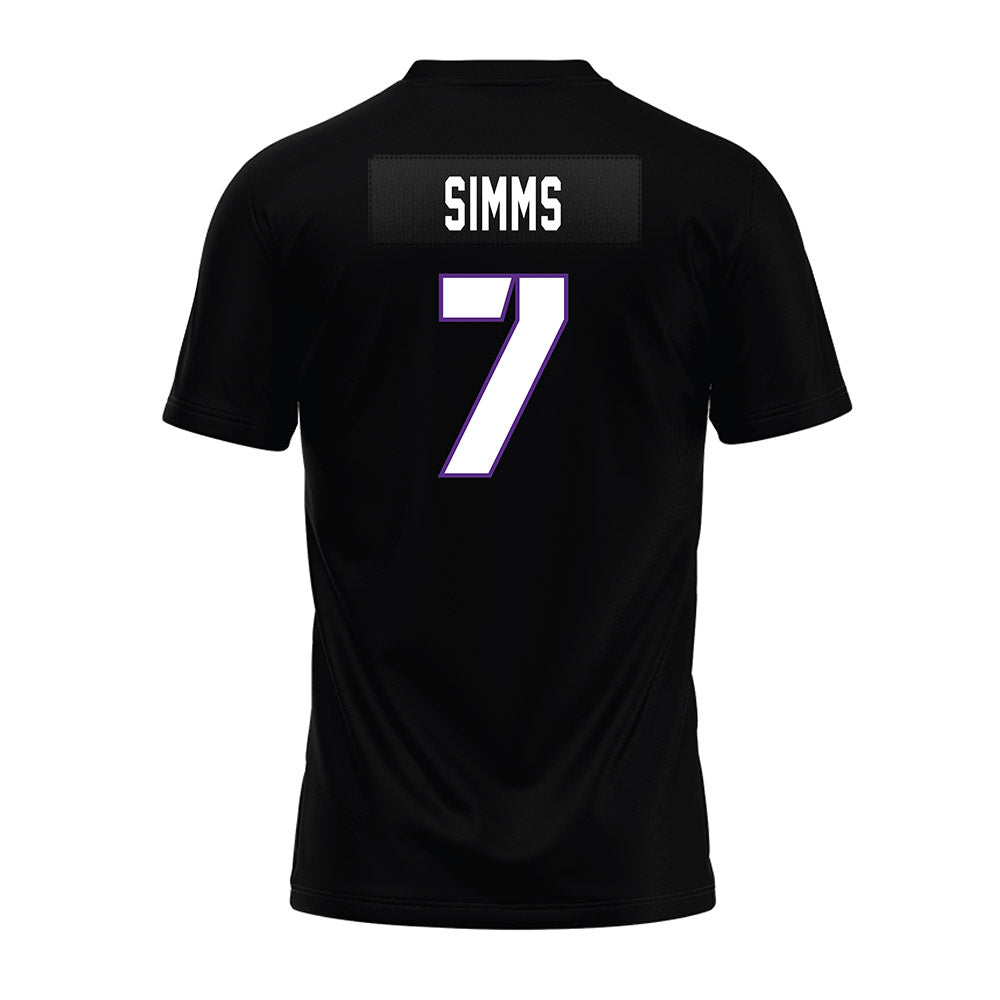 TCU - NCAA Football : Julius Simms - Black Premium Football Jersey-1