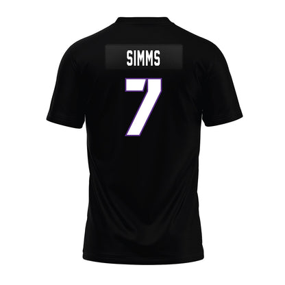 TCU - NCAA Football : Julius Simms - Black Premium Football Jersey-1