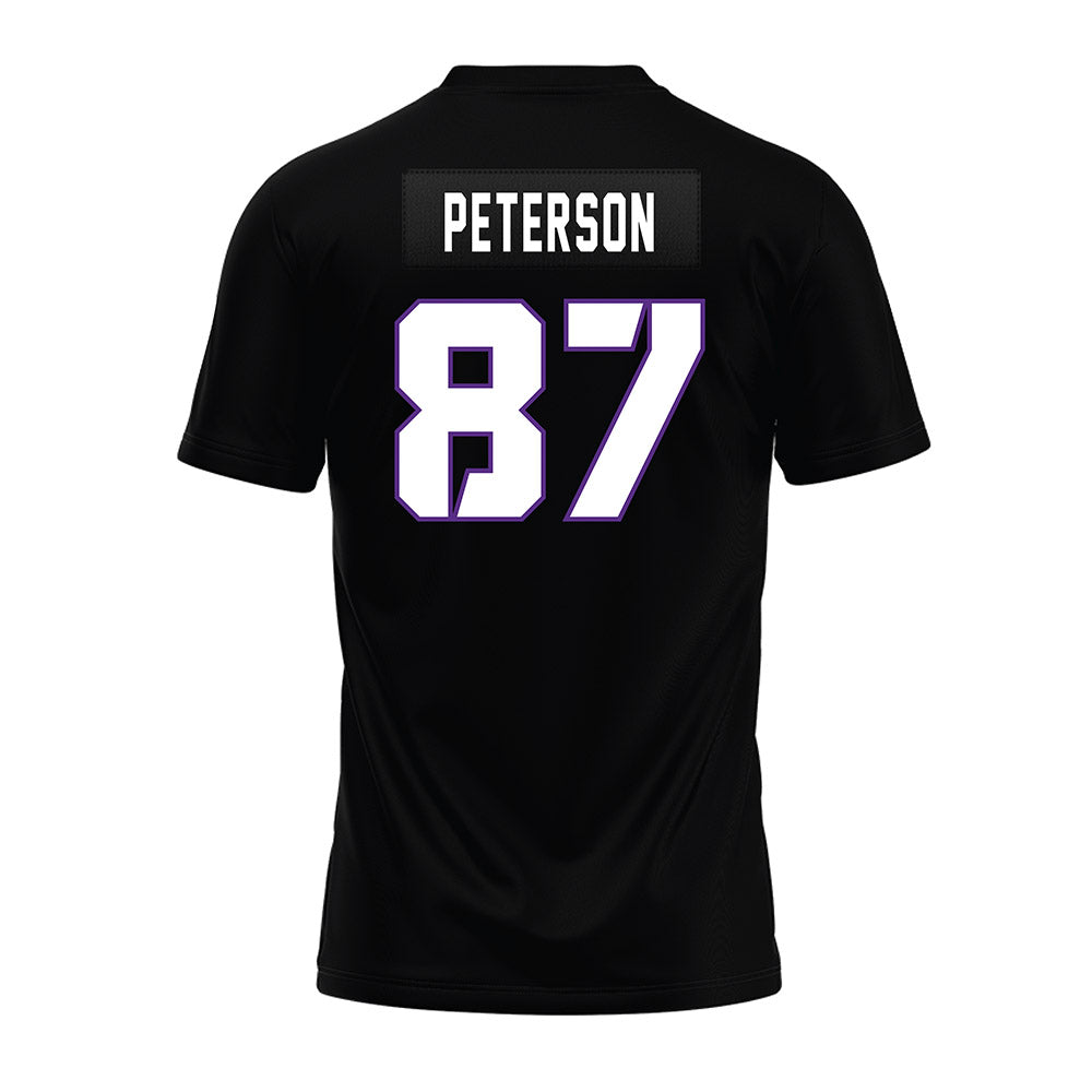 TCU - NCAA Football : Mason Peterson - Black Premium Football Jersey-1