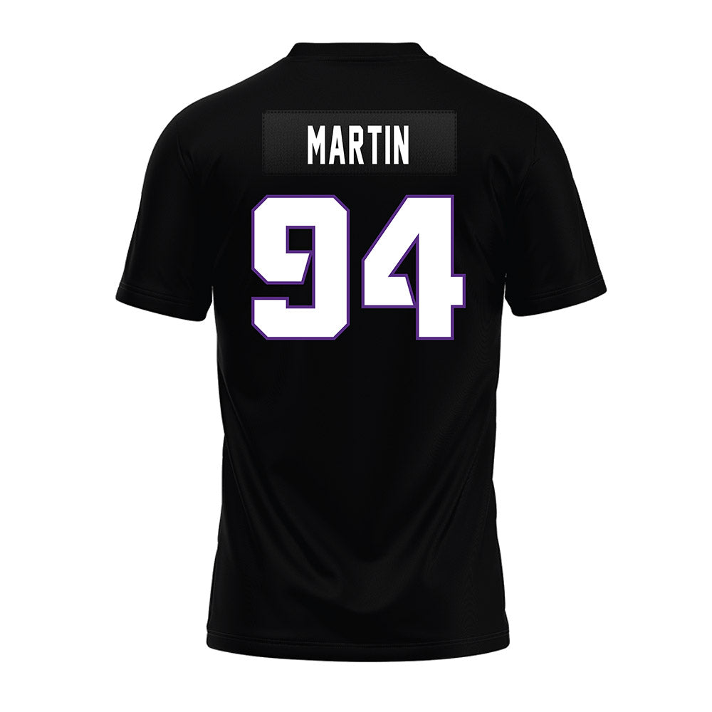 TCU - NCAA Football : Jared Martin - Black Premium Football Jersey-1