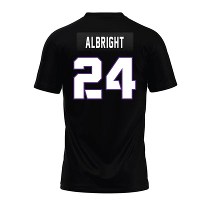 TCU - NCAA Football : Joseph Albright - Black Premium Football Jersey-1