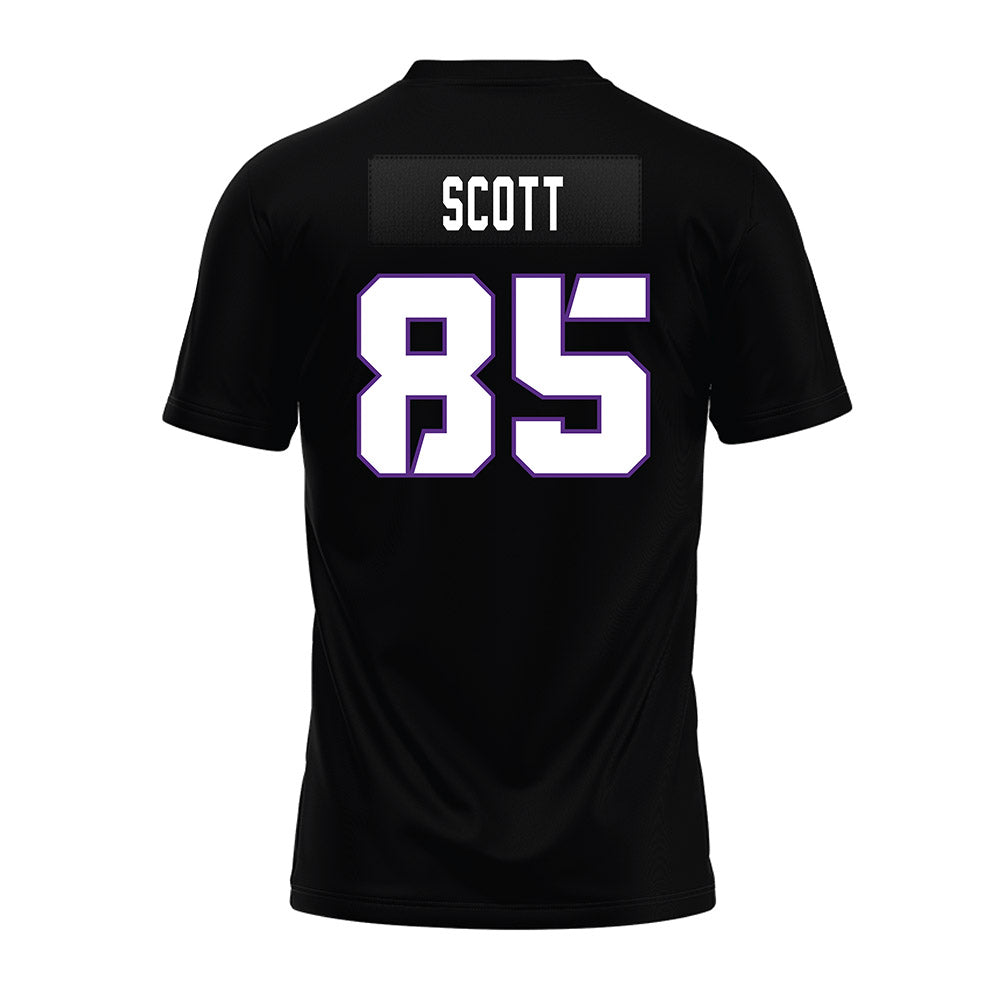 TCU - NCAA Football : James Scott - Black Premium Football Jersey-1