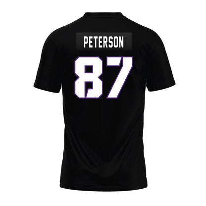 TCU - NCAA Football : Mason Peterson - Black Premium Football Jersey-1