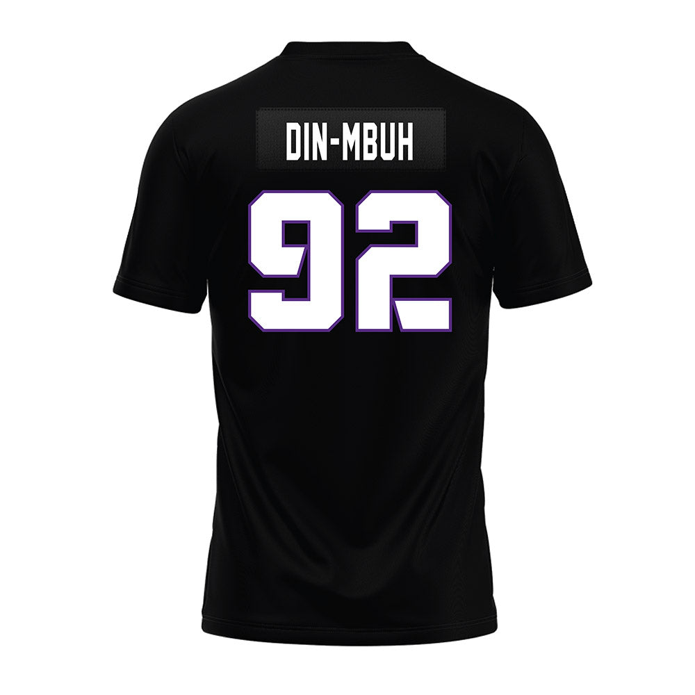 TCU - NCAA Football : Ansel Din-Mbuh - Black Premium Football Jersey-1