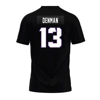 TCU - NCAA Football : Jon Denman - Black Premium Football Jersey-1