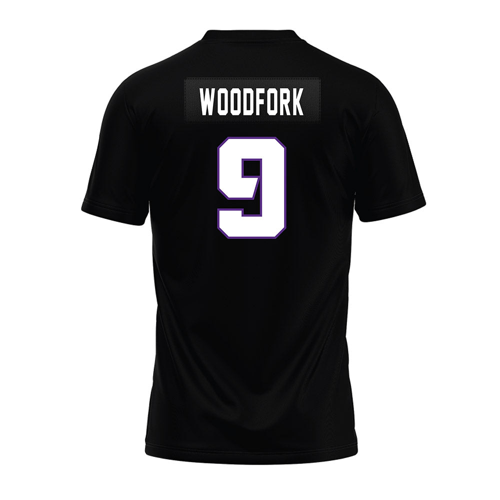 TCU - NCAA Football : Chad Woodfork - Black Premium Football Jersey-1