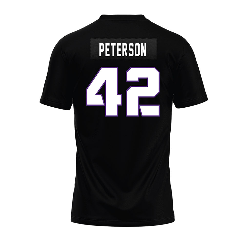 TCU - NCAA Football : Sebastian Peterson - Black Premium Football Jersey-1