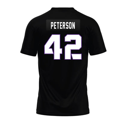TCU - NCAA Football : Sebastian Peterson - Black Premium Football Jersey-1