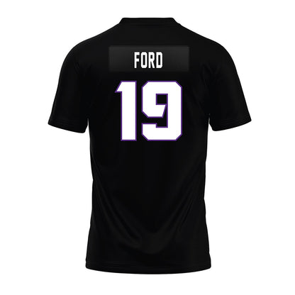 TCU - NCAA Football : Jesse Ford - Black Premium Football Jersey-1