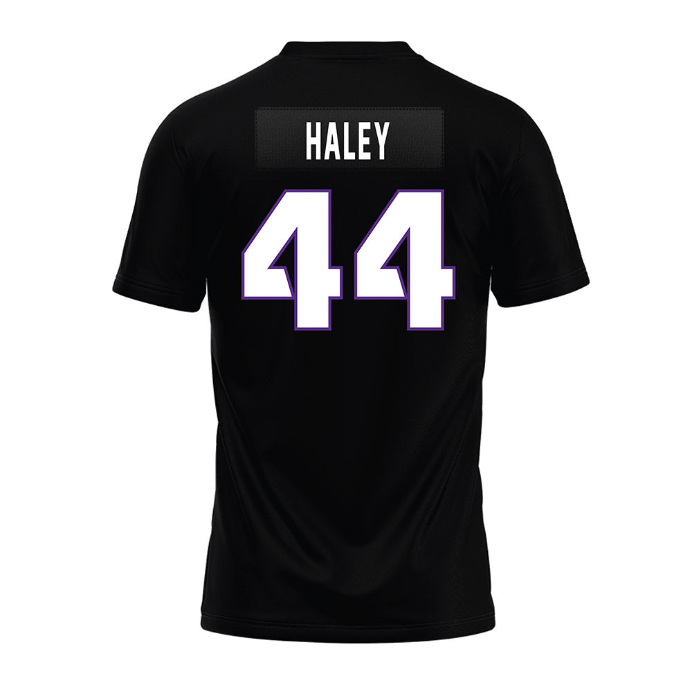 TCU - NCAA Football : Sam Haley - Black Premium Football Jersey-1