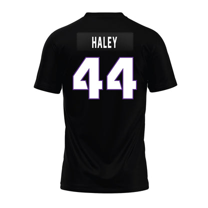 TCU - NCAA Football : Sam Haley - Black Premium Football Jersey-1