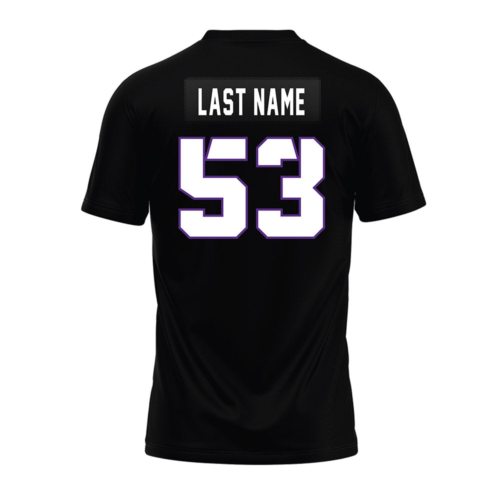 TCU - NCAA Football : Tobias Steppes - Black Premium Football Jersey-1